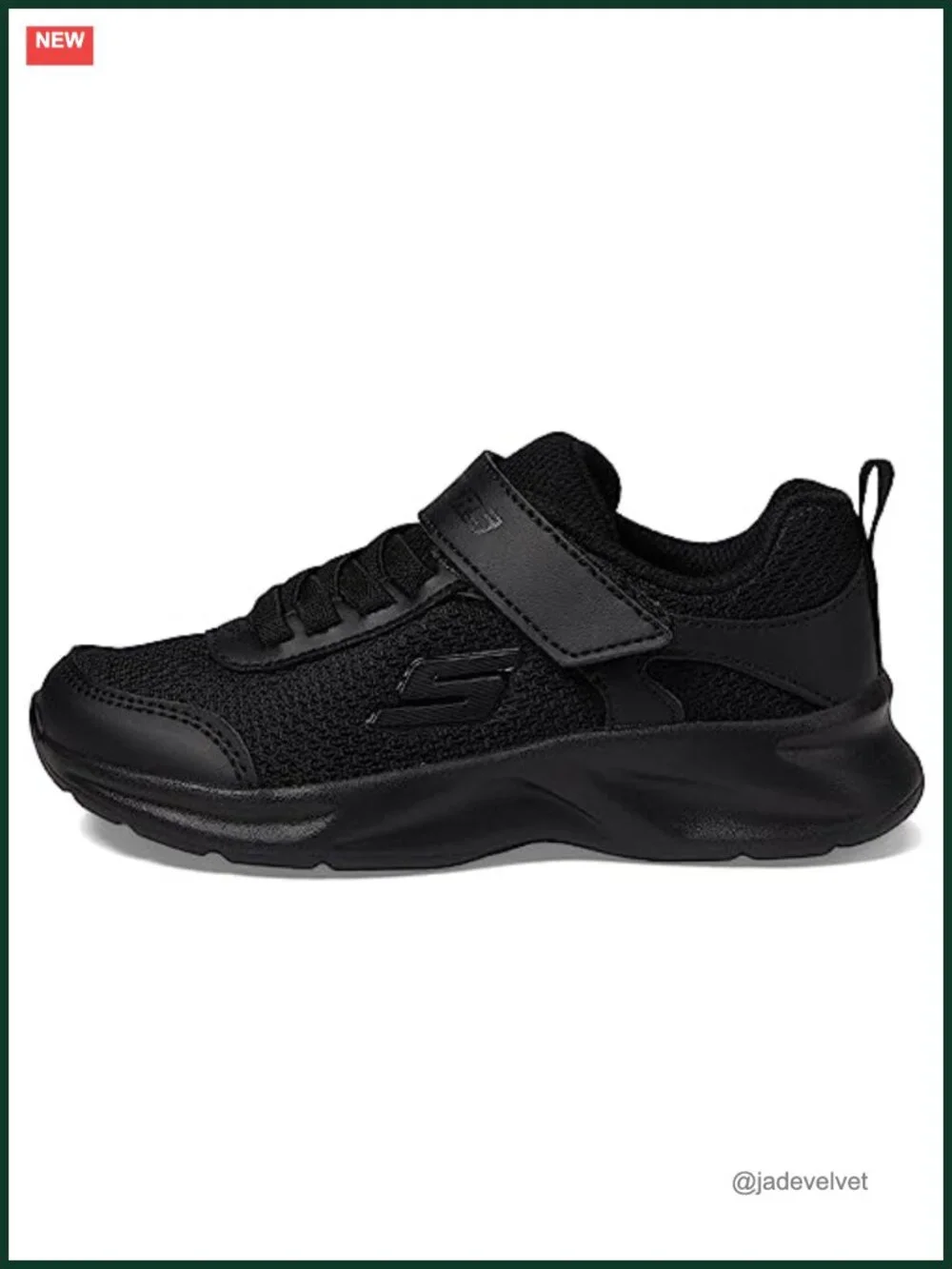 Lightweight Mesh Athletic Sneakers with Hook & Loop Strap